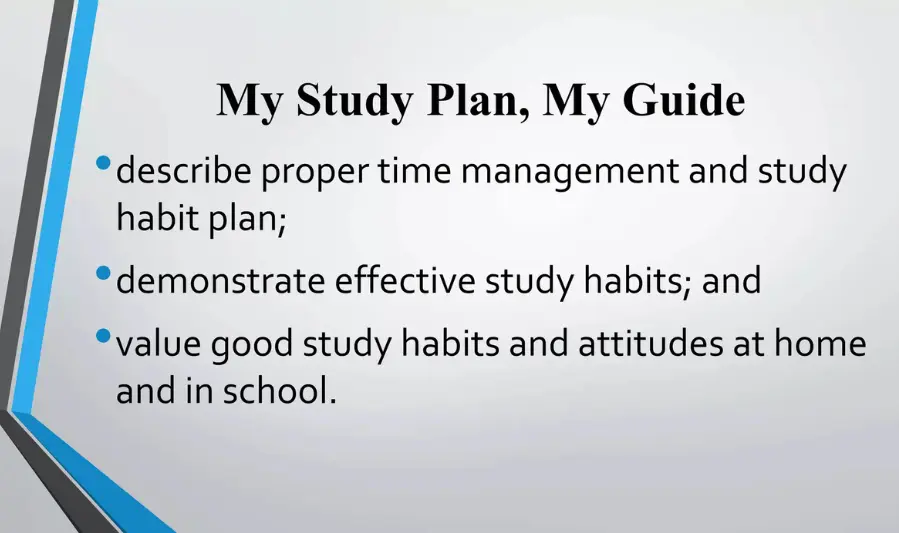 Pagbuo ng Personal na Study Plan