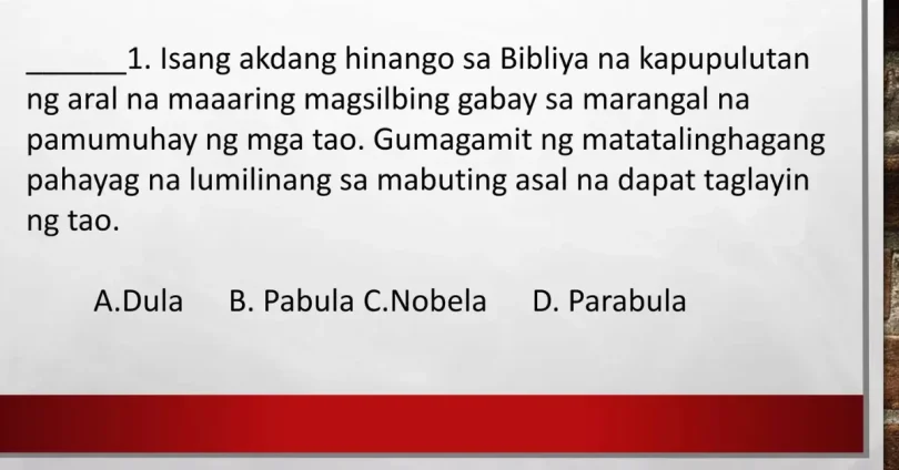 gabay aral sa pagsusulit